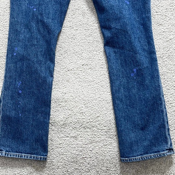 Hudson Jeans Women's 24 Blue Distressed Holly Straight Leg Mid Rise‎ 5-Pocket - Picture 10 of 16